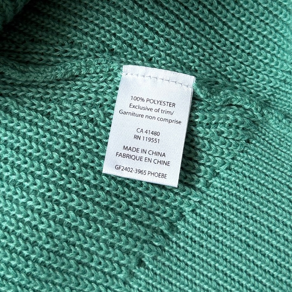 Gentle Fawn Phoebe Spring Green Feminine Soft V-Neck Sweater - Picture 8 of 11
